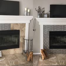 Porcelain, ceramic, glass, marble and natural stone like travertine, limestone and slate. Basic Leotard Fireplace Tile Fireplace Update Brick Fireplace Makeover