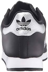 This retro trainer features a flat, sleek upper that delivers a clean look with a comfortable fit. Adidas Originals Samoa Retro Sneaker Running Shoe Black Metallic Silver White 9 M Us For Men Lyst