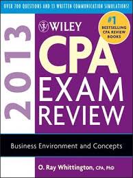 Wiley Cpa Exam Review 2013 Business Environment And Concepts By O Ray Whittington Exam Review Cpa Exam Cpa Review