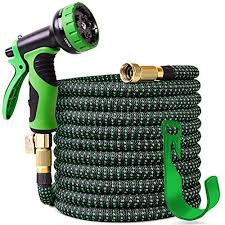 100 Ft Expandable Garden Hose Upgraded Leakproof Lightweight Garden Water Hose With 3 4 Solid Brass Garden Hose Spray Nozzles Garden Hose Garden Hose Storage