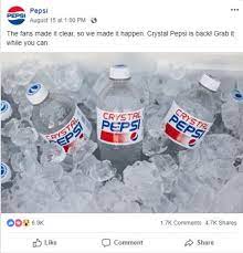 Crystal pepsi 2018 limited edition 6 pack of 20 ounce bottles unopened. Crystal Pepsi 2018 Collectible Advertising Collectibles