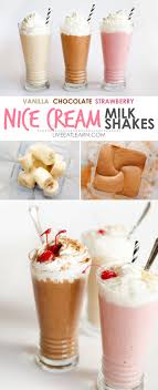 Banana Nice Cream Milkshakes Recipe