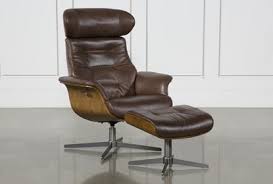 Also set sale alerts and shop exclusive offers only on shopstyle. Amala Brown Leather Reclining Swivel Chair With Adjustable Headrest And Ottoman Living Spaces