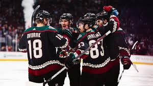 Youth david tendeck arizona coyotes adidas authentic camo veterans day practice jersey. Coyotes Kit A Hit Kachina For The Playoffs