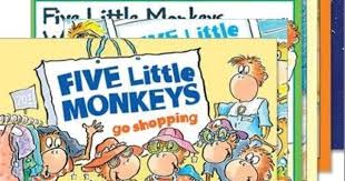 Any Of The Five Little Monkeys Series Five Little Monkeys Go Shopping Five Little Monkeys Jumping On The Bed F Five Little Monkeys Little Monkeys Math Books