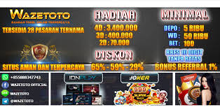 Wazetoto Situs Togel Terpercaya Dengan Diskon Terbesar Games Online