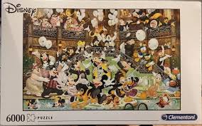 I like having an extra puzzle i can work on a little bit at a time and will do that again but the size of this one…. 6000 Clementoni Disney Gala Rare Puzzles Gala Disney Painting