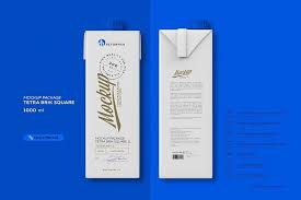 Download Mockup Package Tetra Brik Square 1l 60325 Mock Ups Design Bundles Packaging Mockup Business Card Mock Up Stationery Mockup PSD Mockup Templates