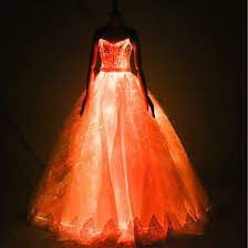 Ces robes de mariée à rabais sont prêtes pour le grand jour! Chine Robe De Mariee Lumineux Colores Intelligente De La Fibre Optique Jupe De Veilleuse Acheter Led Robe De Mariage Robe De Mariee Sur Fr Made In China Com