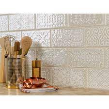Patina White Polished Porcelain Tile In 2021 Porcelain Tile Kitchen Backsplash Designs Floor Decor
