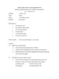 Menerusi blog ini admin akan minit, juga dikenali sebagai protokol atau, secara tidak rasmi , nota, adalah rekod segera bertulis yang diperoleh sesuatu mesyuarat atau pendengaran. Minit Mesyuarat Kelab Badminton