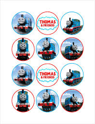 Free Thomas The Train Birthday Printables Https Www Etsy Com Listing 484699365 Edible Thomas And Friends Cupcake Cookie Ref Shop Home Activ Thomas The Train Cupcake Toppers Free Thomas Train Birthday
