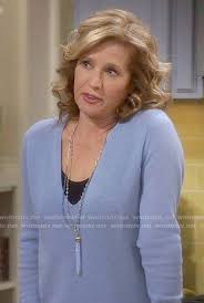 Vanessa S Blue V Neck Sweater On Last Man Standing Last Man Standing Last Man Vneck Sweater
