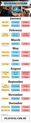 List of malaysia holidays 2018 available here. Public Holidays 2018 Malaysia Free Infographic Planning Com My