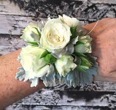 White Spray Rose Corsage