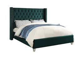 Get shopping for twin beds and other kid beds at american signature furniture. Aiden Green Velvet Bed By Meridian Furniture