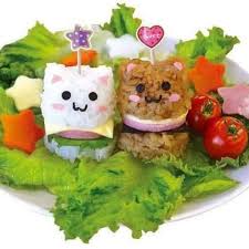 How To Make Lunch Eating And Making More Fun Why Not Bring A Bear Or Cat Or Even Both With You These Mini Rice Burg Making Lunch Burger Maker Food Humor