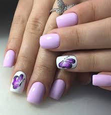 Pastel purple butterfly iridescent glitter ombre press on nails. Acrylic Nails Summer 2020 Butterfly Nail Art Is The Trend Of The Year