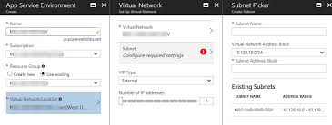 Keep them in the same. Azure App Service Environment Why Can T I Select An Existing Subnet Stack Overflow