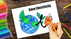 How to draw save energy drawing for kids. Save Electricity Drawing Save Electricity For Better Tomorrow Youtube