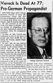 George Sylvester Viereck (1884-1962)