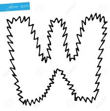 The best selection of royalty free alphabet doodle letter w vector art, graphics and stock illustrations. Hand Drawing Alphabet Letter W In Vector Design Royalty Free Cliparts Vectors And Stock Illustration Image 16481305