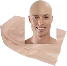 Try to tuck as much hair under the cap as you can. Amazon Com Mehron Makeup Professional Bald Cap Latex Clothing Shoes Jewelry