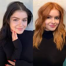 See more ideas about hair, hair color, black and blonde. Ariel Winter S Black To Strawberry Blonde Transformation