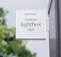 Custom Round Lightbox Sign SignsAtelier a Sign Shop