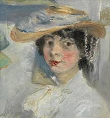 N.Goncharova by M.Larionov (c.1903-5, priv.coll)