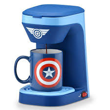 Wildkaffee und espresso von der rösterei. Marvel Captain America 1 Cup Coffee Maker Walmart Com 1 Cup Coffee Maker Single Cup Coffee Maker Single Serve Coffee Makers