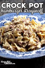 Add ground beef, add onions, garlic, and mushrooms; Crock Pot Hamburger Stroganoff Recipes That Crock