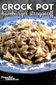 The last step to creating this delicious stroganoff sauce recipe is to whisk in the sour cream, garlic salt and pepper. Crock Pot Hamburger Stroganoff Recipes That Crock