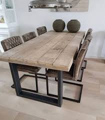 Qu'elles soient extensibles, carrées, rondes, avec ou sans rallonges, les tables design sont toujours prêtes pour la fête dans nos salles à manger ! Laon Table De Salle A Manger Artisanale Bois Metal De Fabrication Francaise Beausenor Com