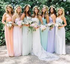 Colourful Bridesmaid Dresses Spring Bridesmaid Dresses Pastel Bridesmaids Wedding Bridesmaids