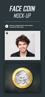 Face In Coin Mock Up Photoshop Backgrounds Free Photoshop Face