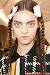Middle Part Curly Hair White