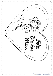 Obrigado por proporcionar este momento, beijinhos. Cartao Dia Das Maes Para Colorir Coracao Com Flores Educacao E Transformacao