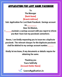 Gd entry request letter malayalam. Bank Passbook Missing Letter In English 9 Samples