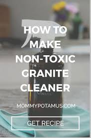Cleaners with ingredients like lemon, lime, vinegar, ammonia, or bleach can damage the sealant on your countertops. How To Make Non Toxic Granite Cleaner Granite Cleaner Homemade Granite Cleaner Natural Cleaning Products