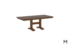 Pedestal kitchen & dining tables Rectangular 42 X72 Dining Table With One 12 Leaf
