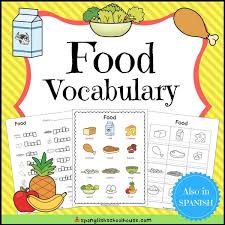 List of 42 words that start with o and end in o. English Food Vocabulary Pack