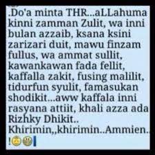 Doa Minta Thr Lucu Motivasi Meme Lucu