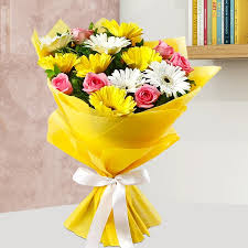 Bouquet of bright colorful autumn flowers on a bright table in a cozy light kitchen. Buy Or Order Mixed Flower Bouquet Online Same Day Delivery Gifts Oyegifts Com