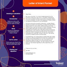 Letter Of Intent Definition Examples And Writing Tips Indeed Com