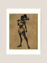 Cavegirl with Club" Art Print for Sale by Tyrannohotep | Redbubble