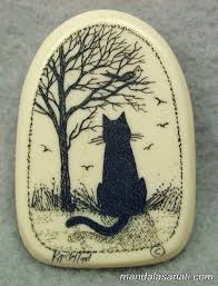 Tas Boyama Kedi Yapimi Kedi Sanat Malzemeleri Taslar