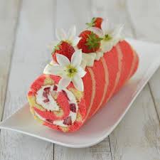 Buche Estivale Glacee Aux Fraises Recette Gateau A La Fraise Fraise Gourmandise