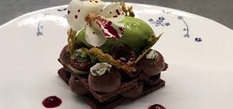 Dark Chocolate Mousse Pistachio Ice Cream Recipe Thetaste Ie In 2020 Pistachio Ice Cream Dark Chocolate Mousse Ice Cream Recipes