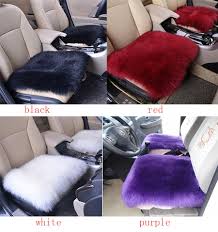Red, gray, black, white, beige. Wool Car Interior Seat Cover Fluffy Faux Sheepskin Seat Cushion Pad Winter Mat Universal Fit For Comfort In Auto Plane Office Or Home From Janae4 21 1 Dhgate Com